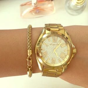 MK gold watch